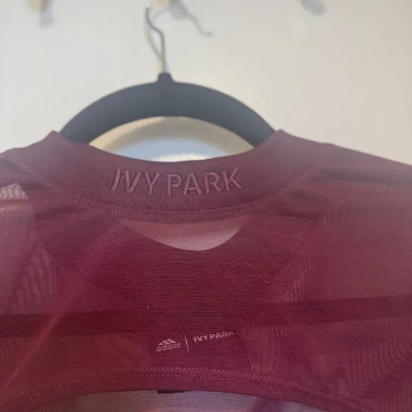 ADIDAS x IVY PARK MAROON  MESH SHRUG  XL - Picture 4 of 7